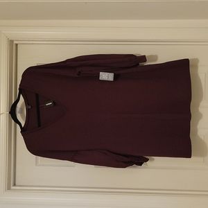 NWT Express Dress/Tunic with balloon sleeves, dark purple. Perfect for holidays!